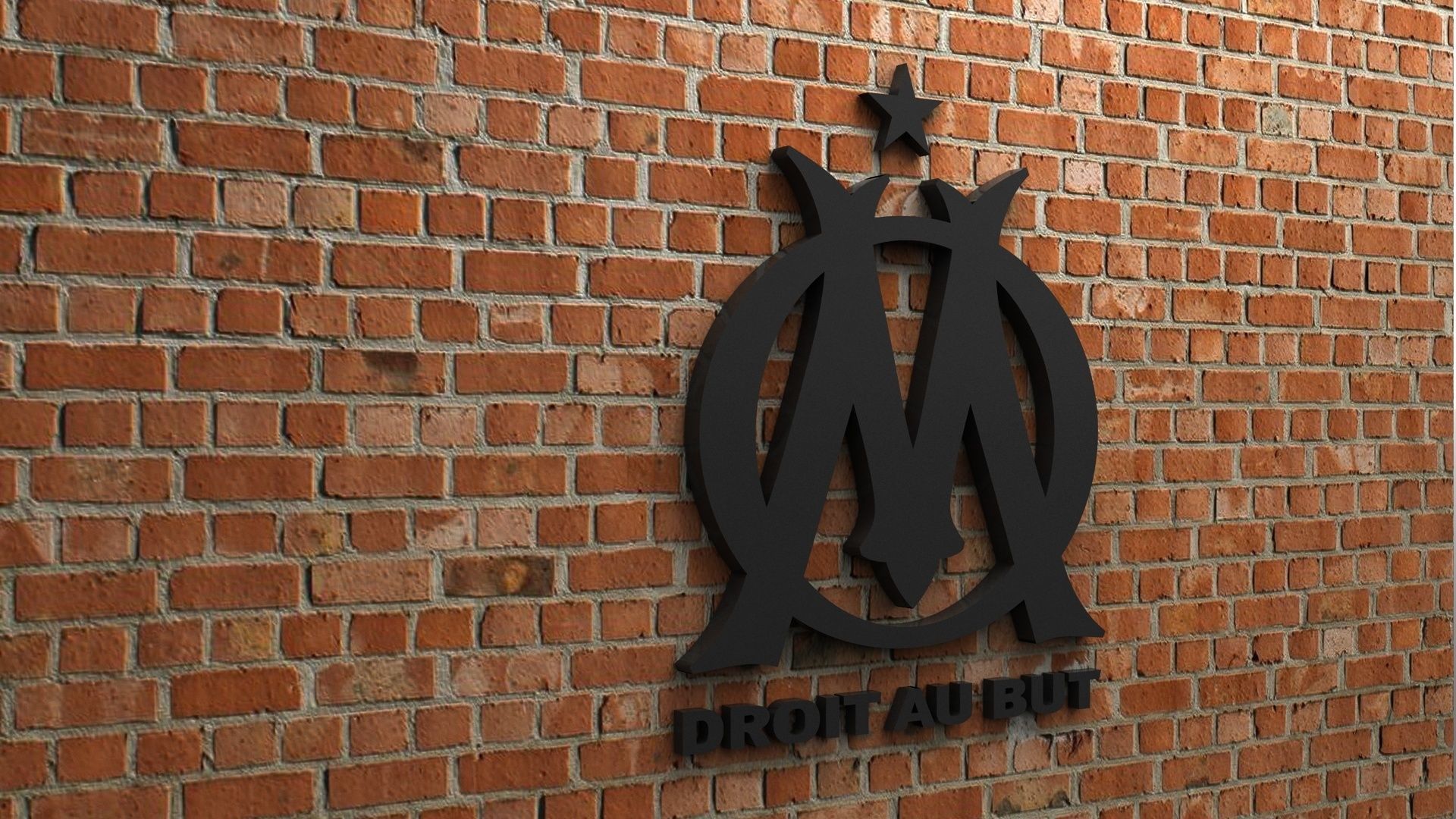 Olympique de Marseille Logo 3D model_1