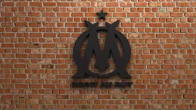 Olympique de Marseille Logo 3D model
