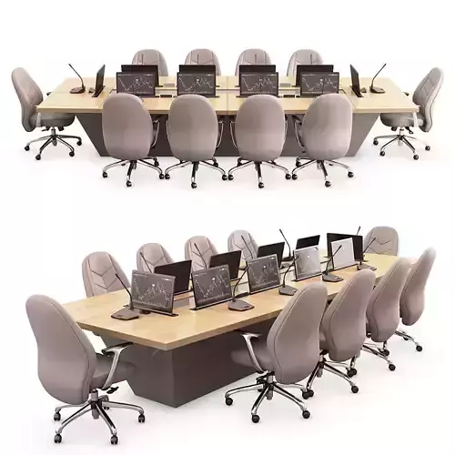 Conference Set 01 3D model