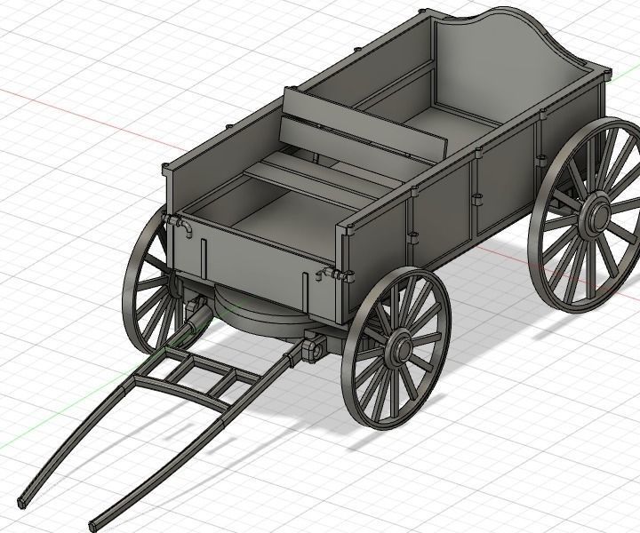 Prairie Wagon STL for resin 3d-printing 3D print model_4