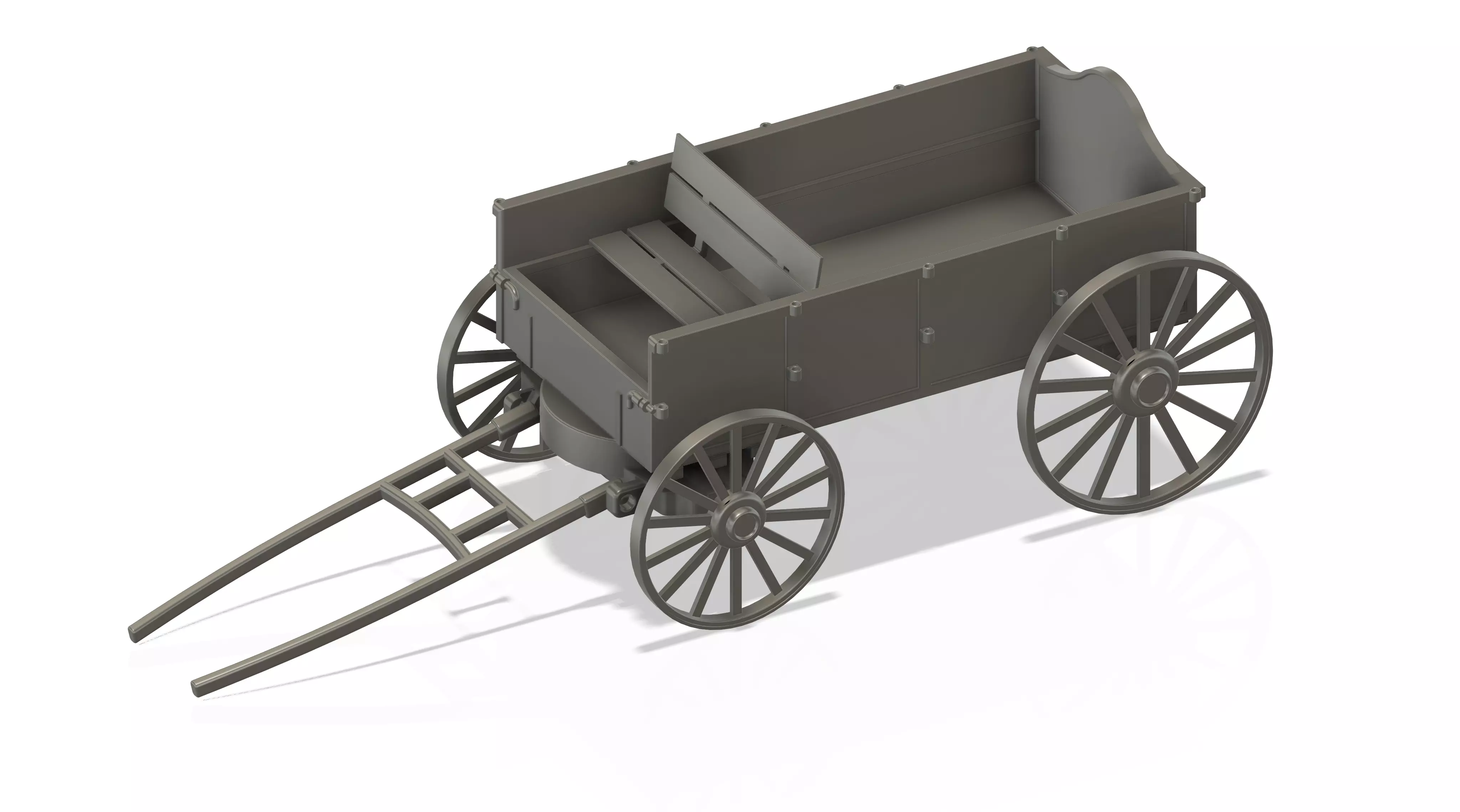 Prairie Wagon STL for resin 3d-printing 3D print model_0
