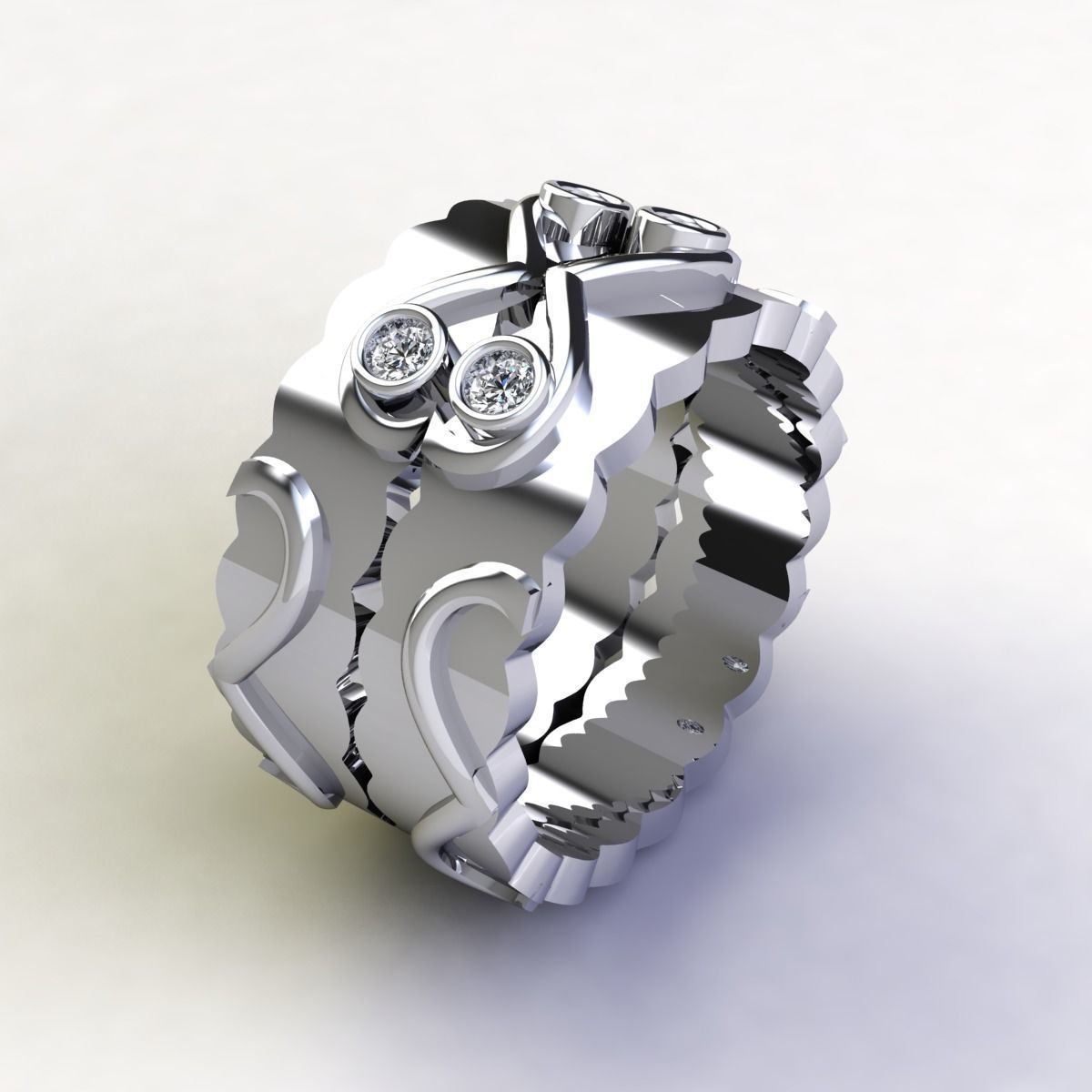 SJ RING 54 3D print model_2