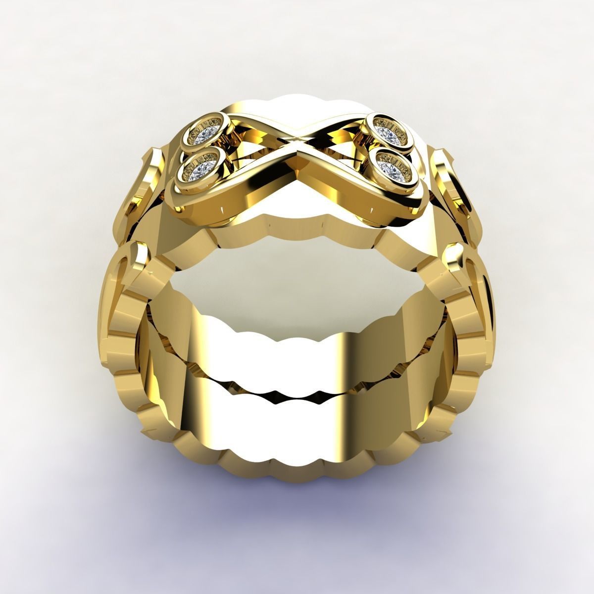 SJ RING 54 3D print model_3