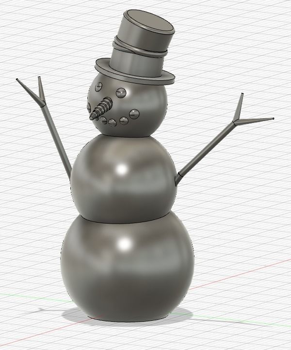 Snowman for resin 3d-printing Free 3D print model_4