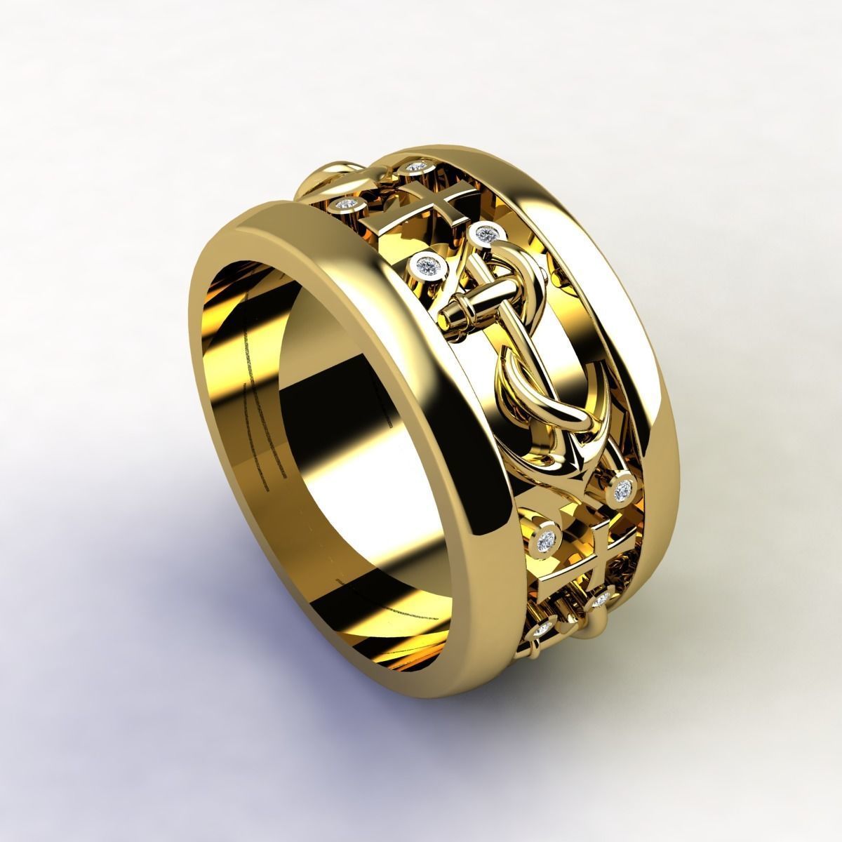 SJ RING 15 3D print model_9