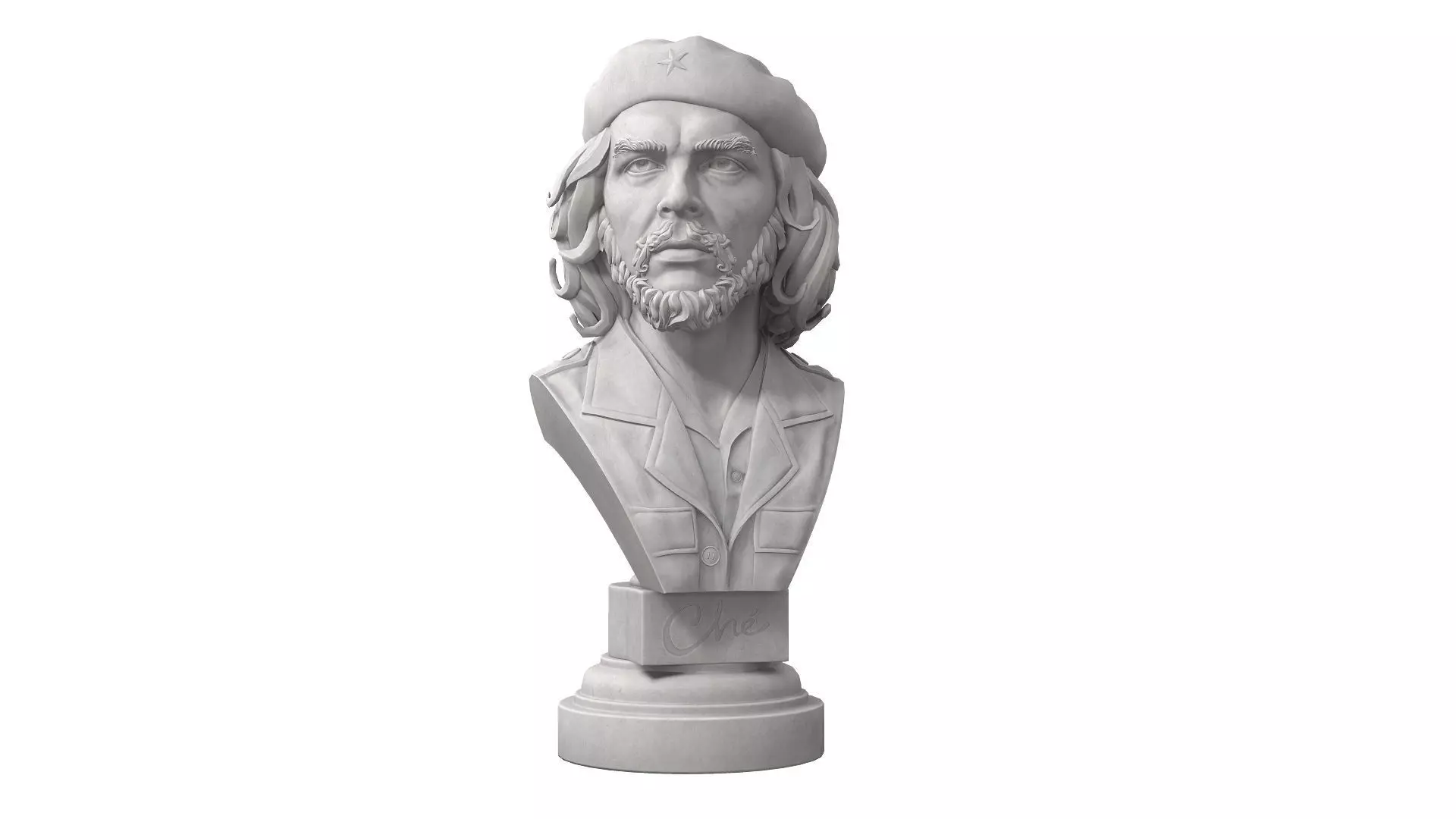 Che Guevara Low-poly 3D model_0