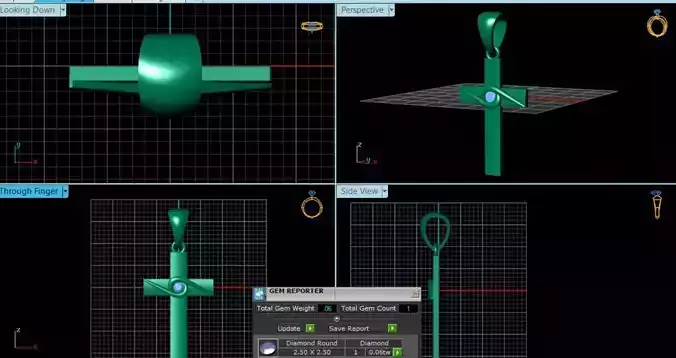 Diamond Pendant 3d model 