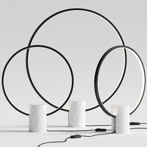 Porada Halo Table Lamps 3D model