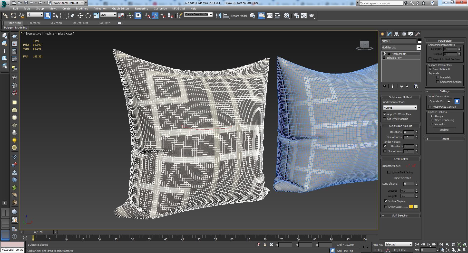 Decorative pillows   set 064 3D model_18