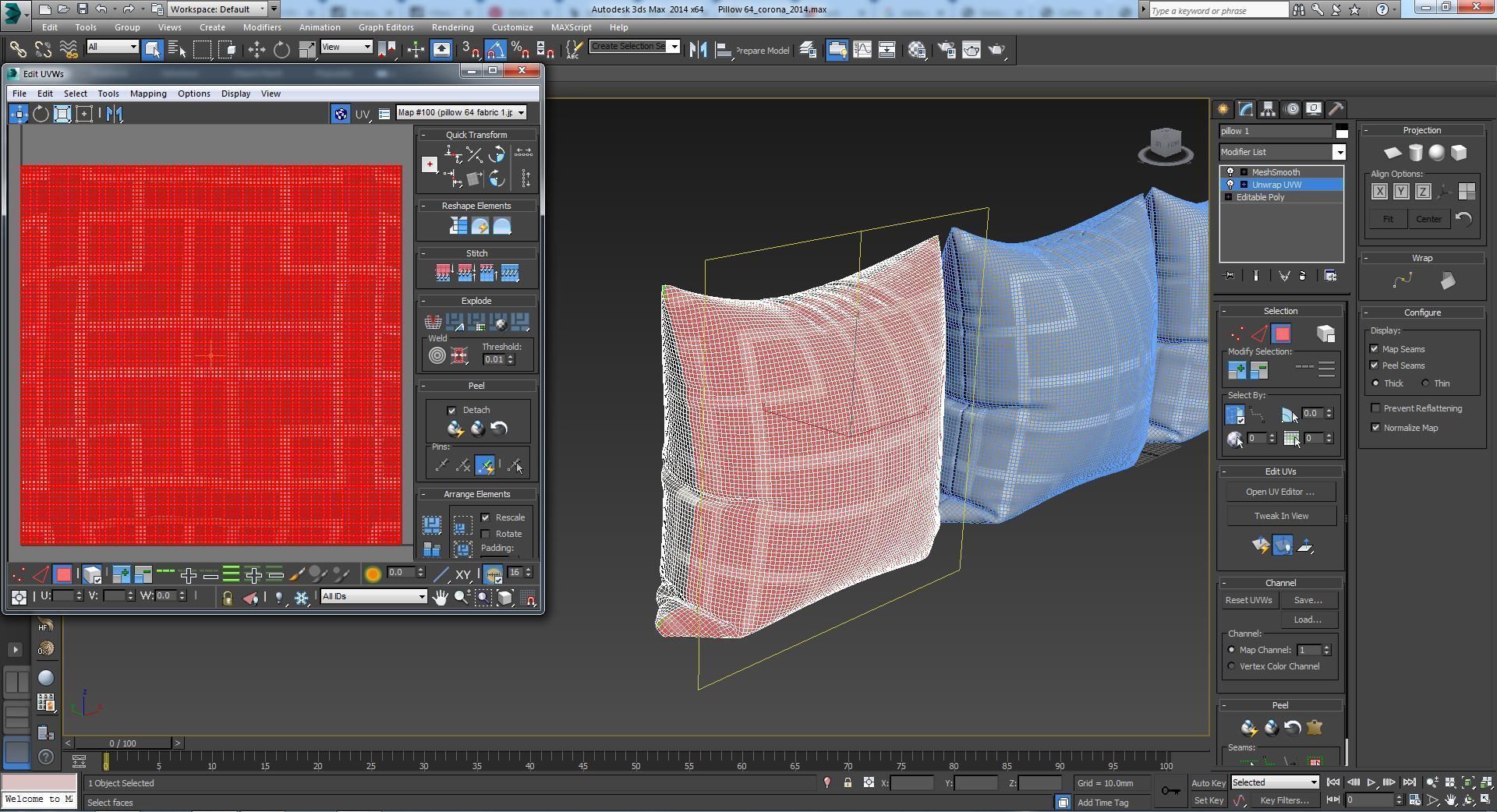 Decorative pillows   set 064 3D model_9