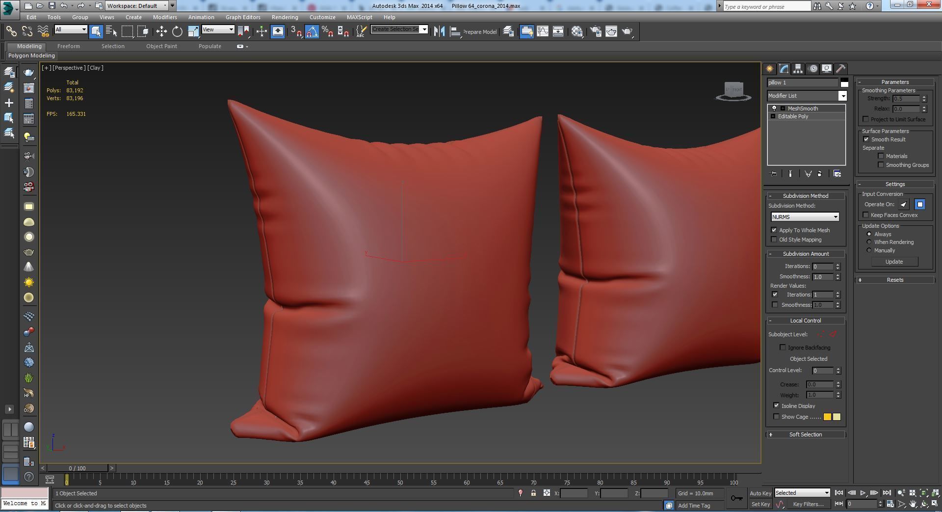 Decorative pillows   set 064 3D model_5