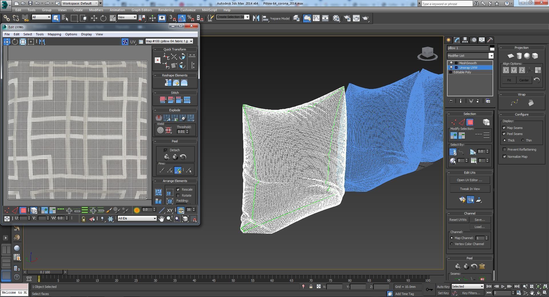 Decorative pillows   set 064 3D model_11