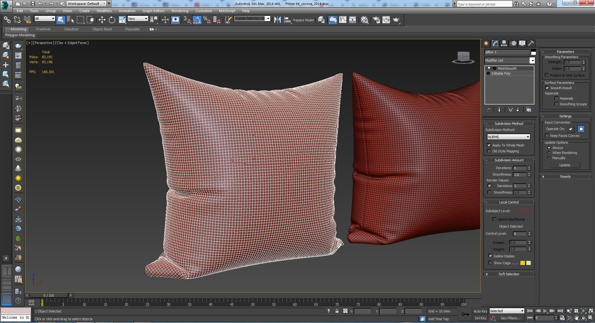 Decorative pillows   set 064 3D model_4