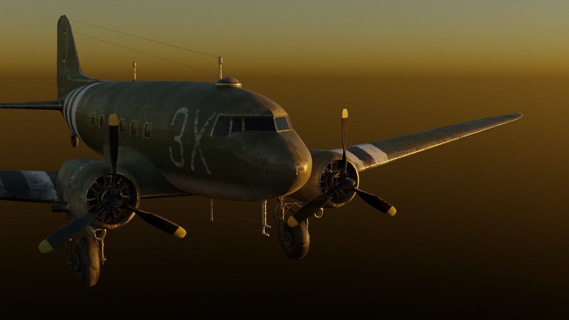 C-47 Skytrain 3D model_4