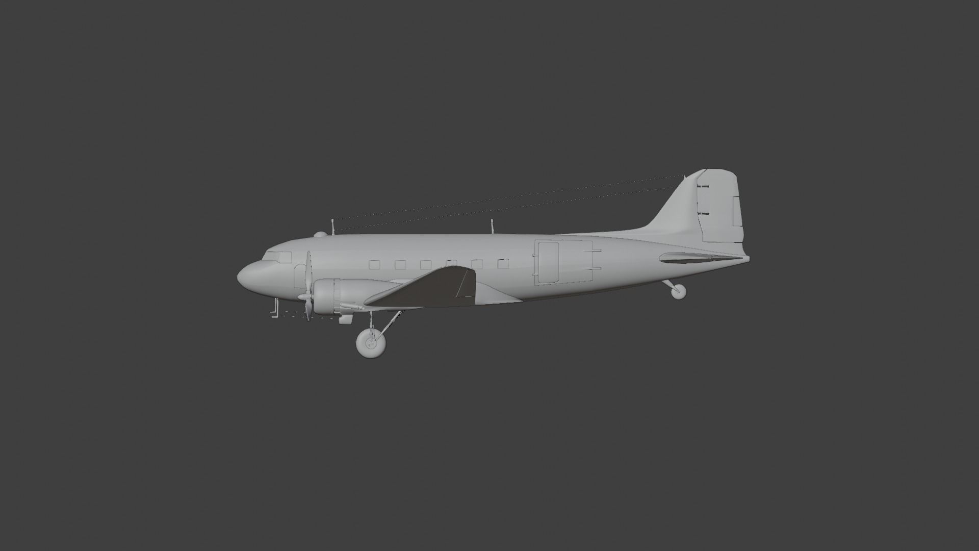 C-47 Skytrain 3D model_6