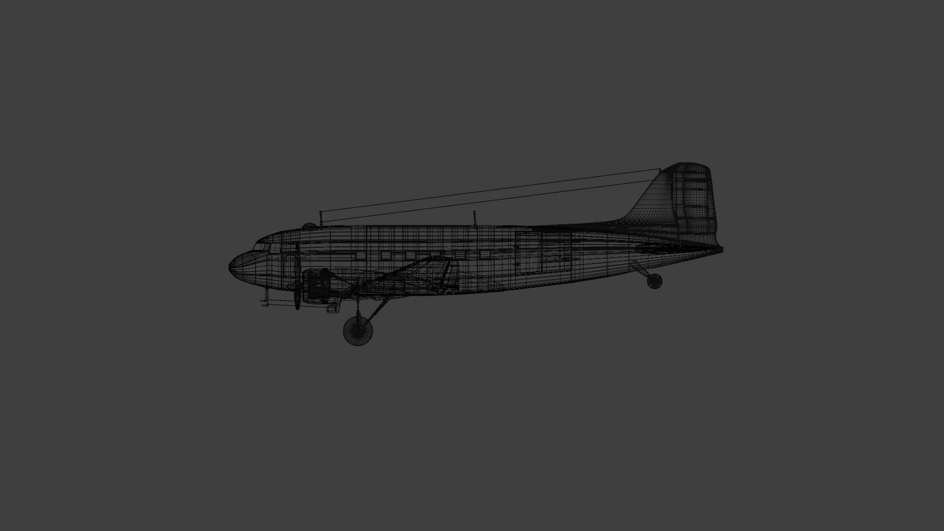 C-47 Skytrain 3D model_9