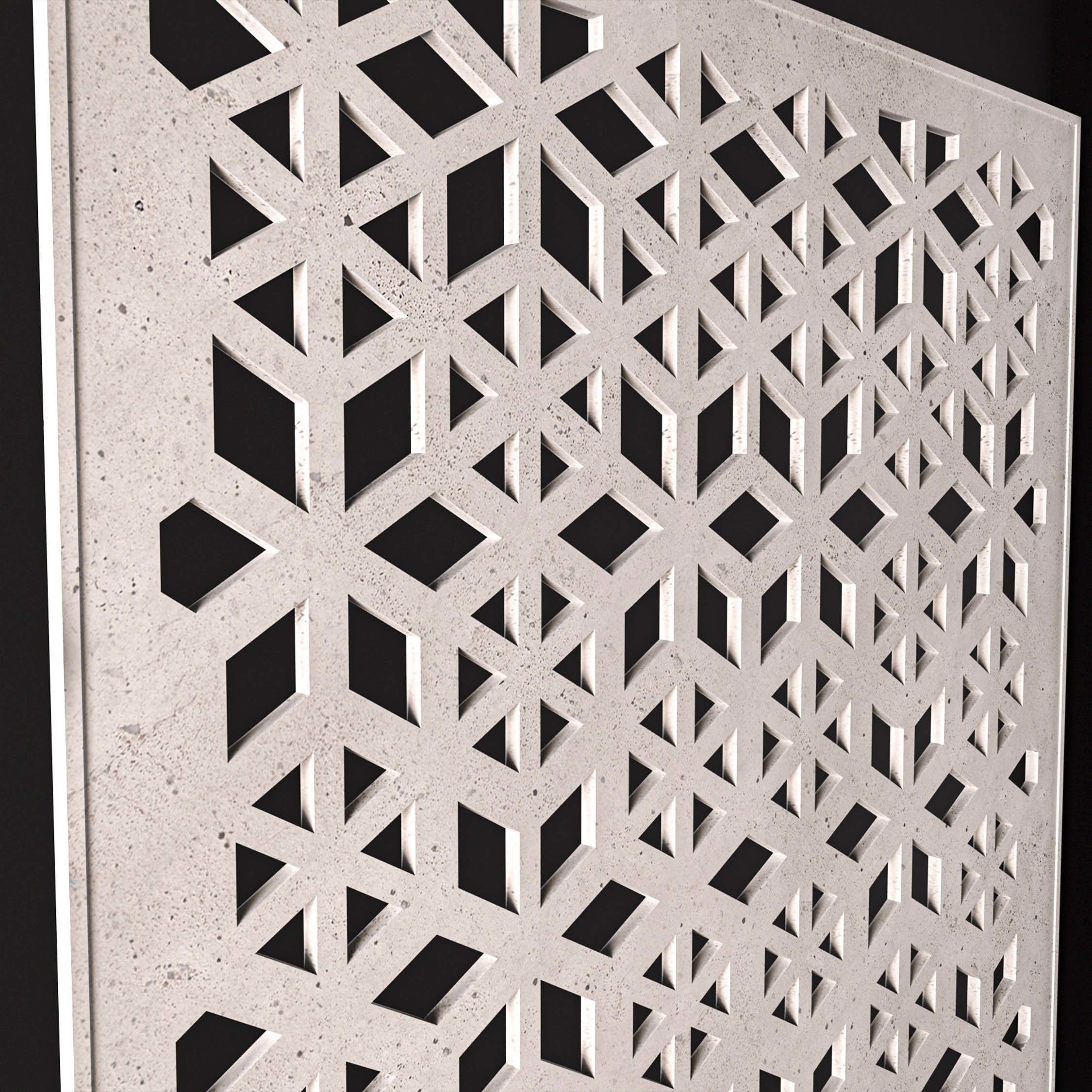 Decorative panel 3D model_3