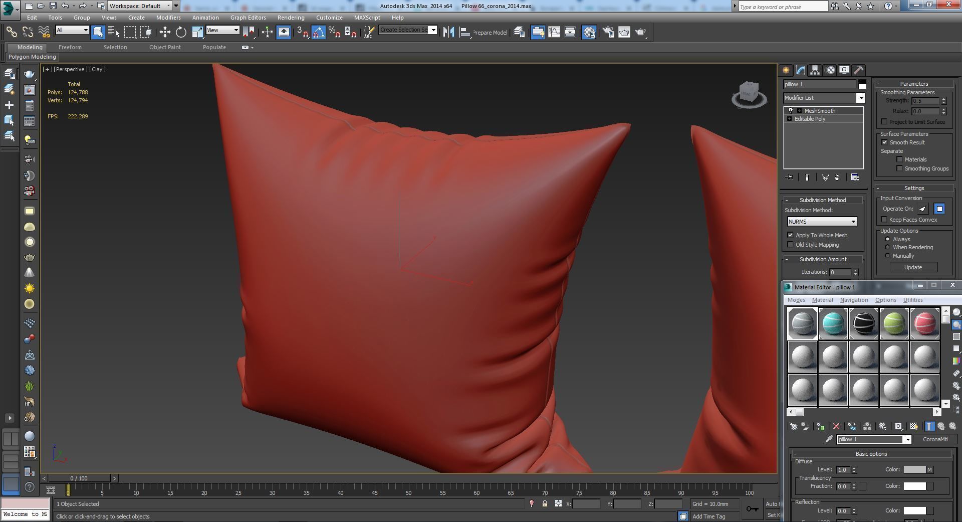 Decorative pillows set 066  3D model_7