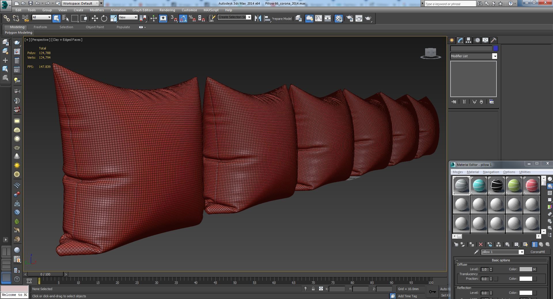 Decorative pillows set 066  3D model_5