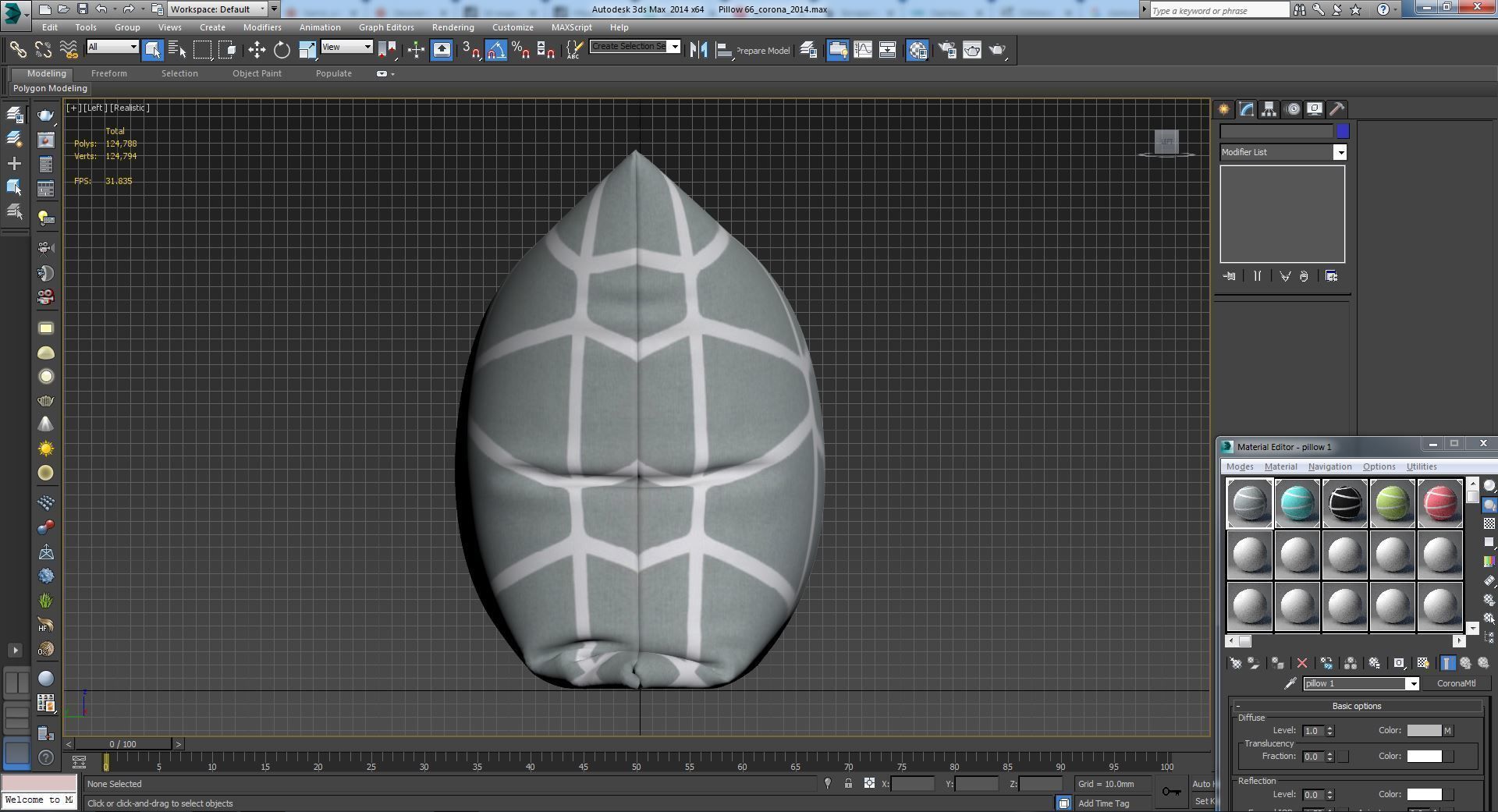 Decorative pillows set 066  3D model_14