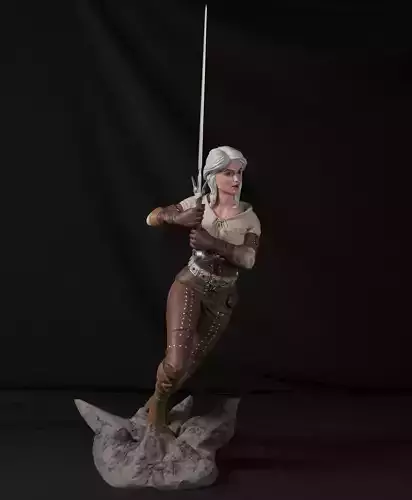 Ciri Normal - Witcher 3 3D print model