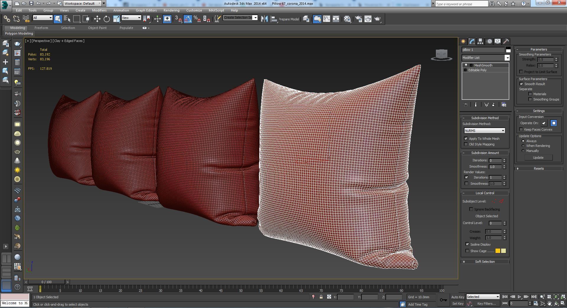 Decorative pillows set 067 3D model_18