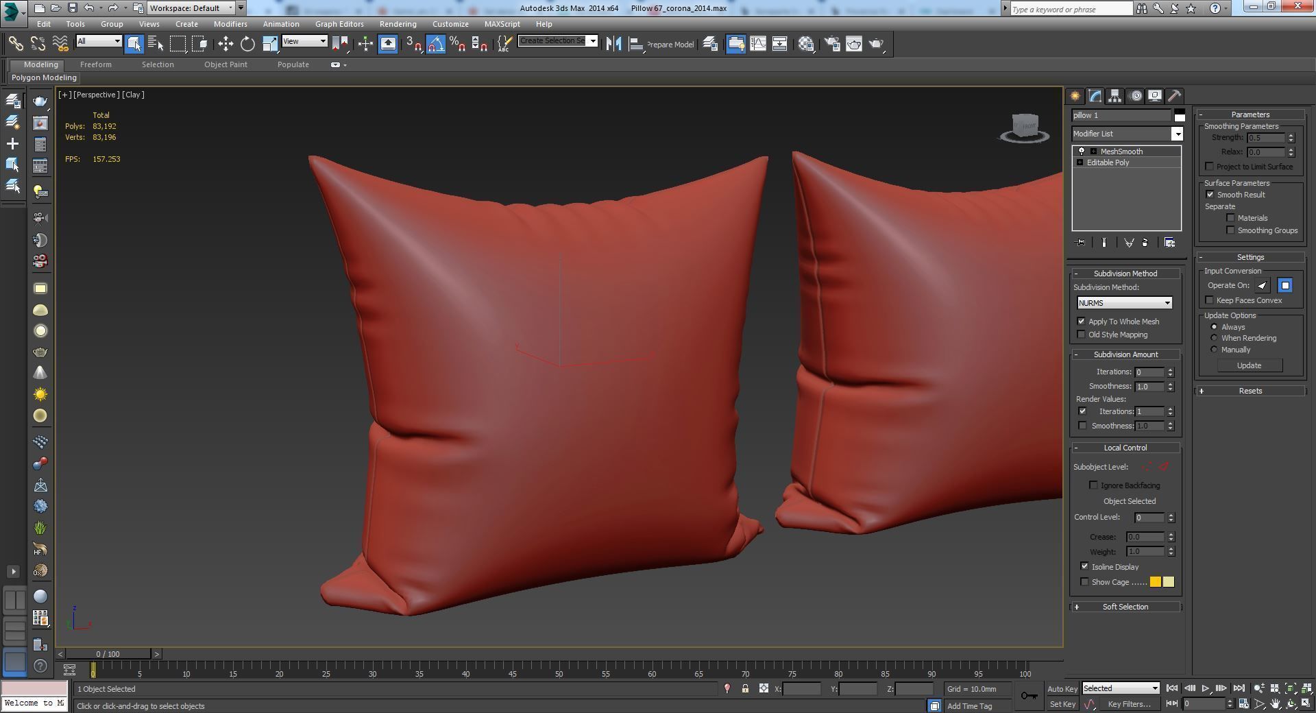 Decorative pillows set 067 3D model_5