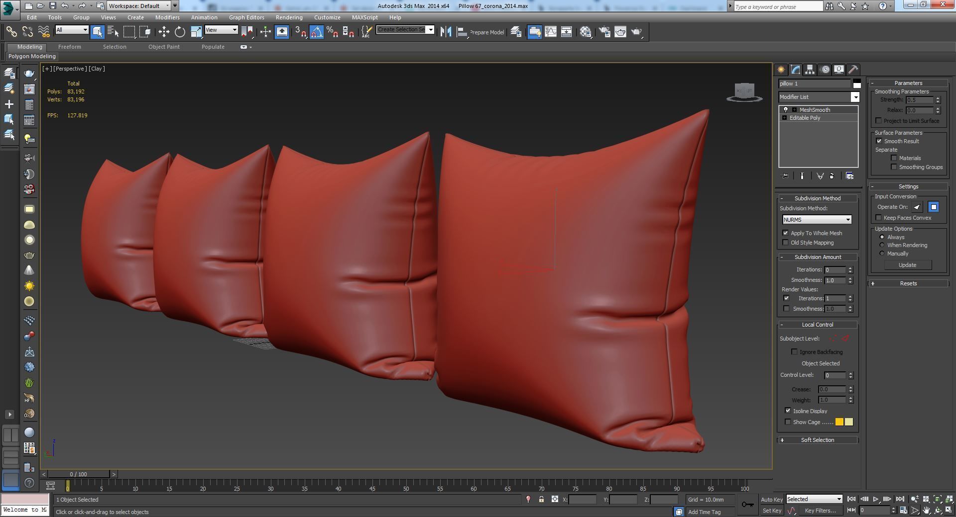 Decorative pillows set 067 3D model_17