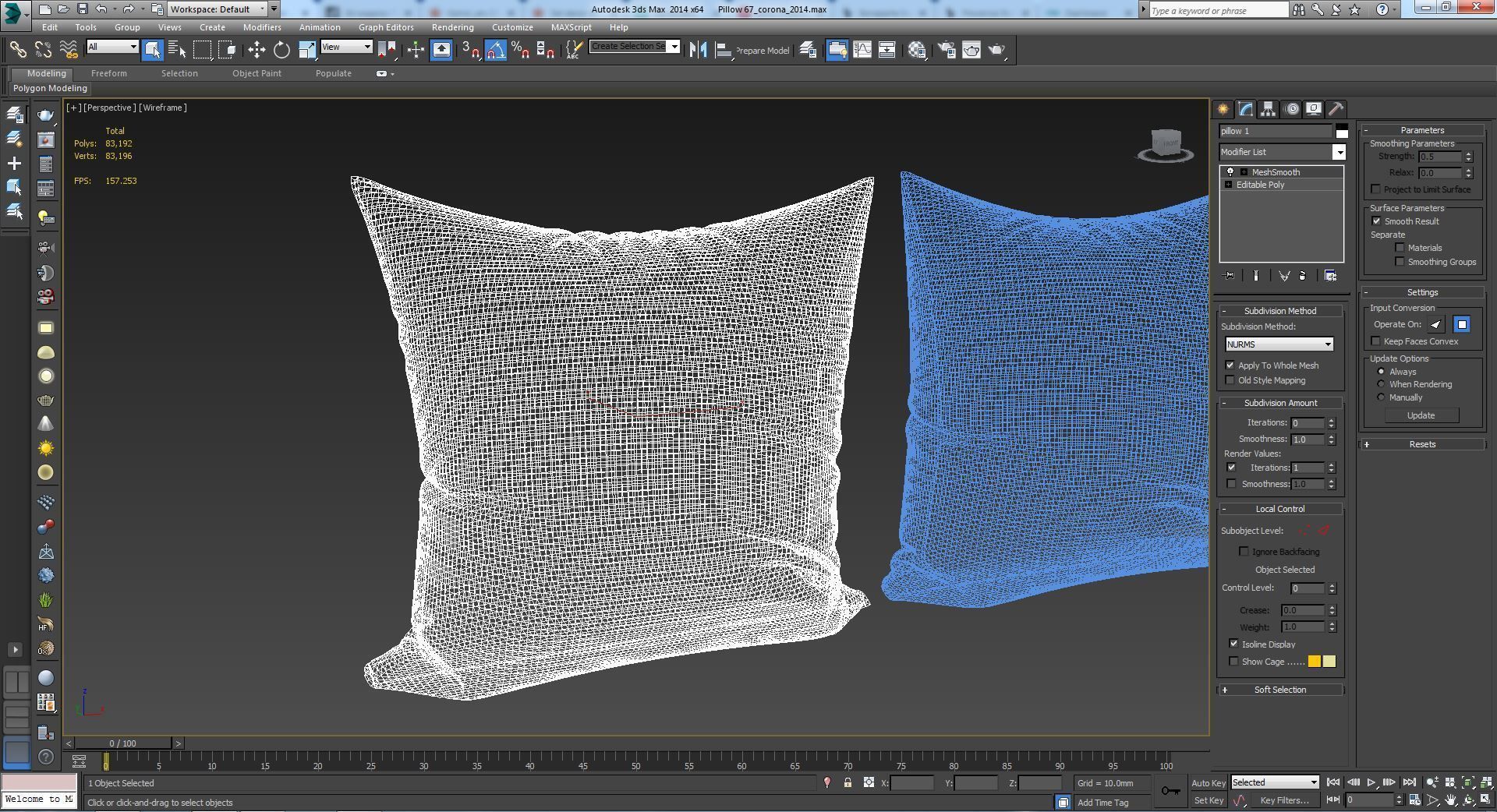 Decorative pillows set 067 3D model_4