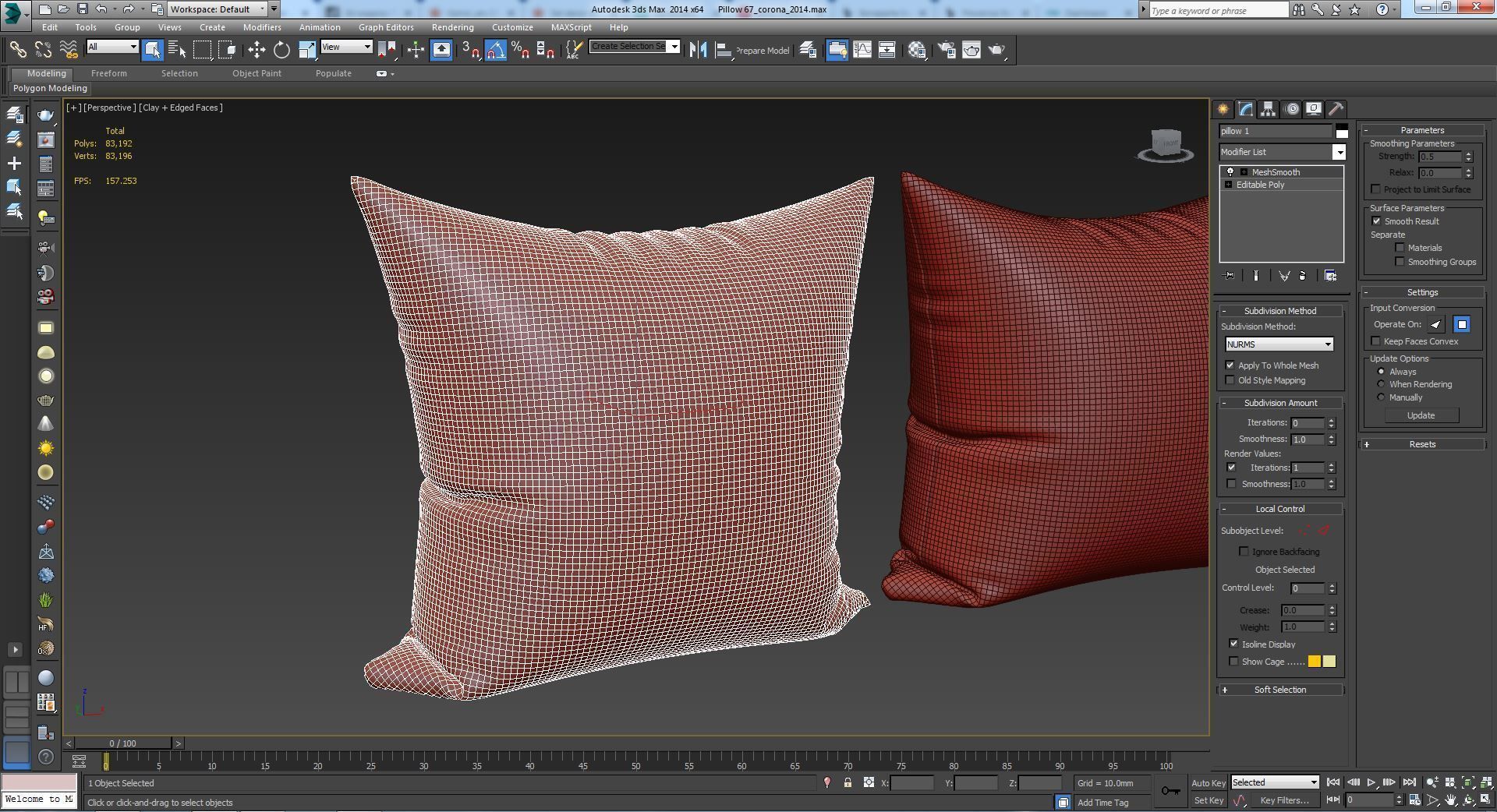 Decorative pillows set 067 3D model_6