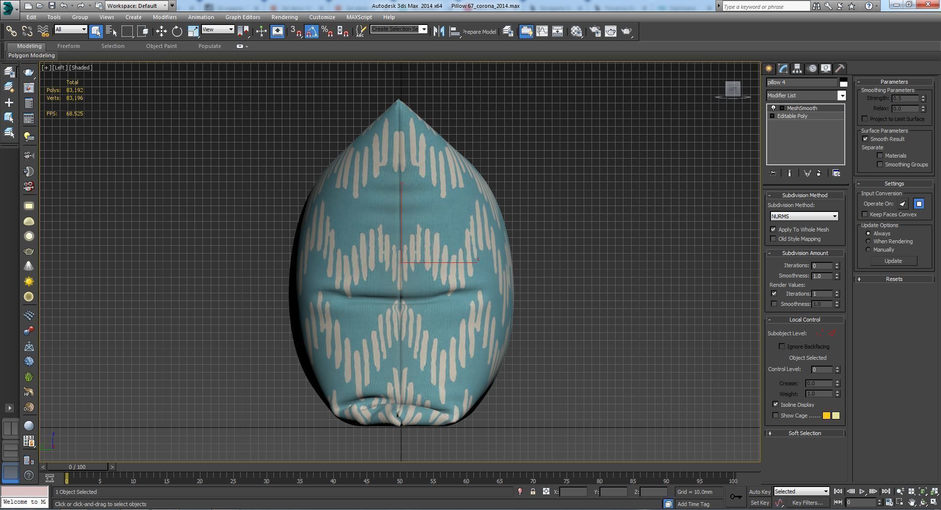 Decorative pillows set 067 3D model_10