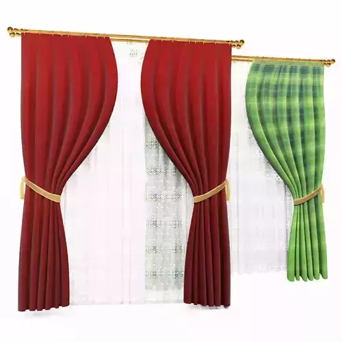 3d model of a Curtains cartoon