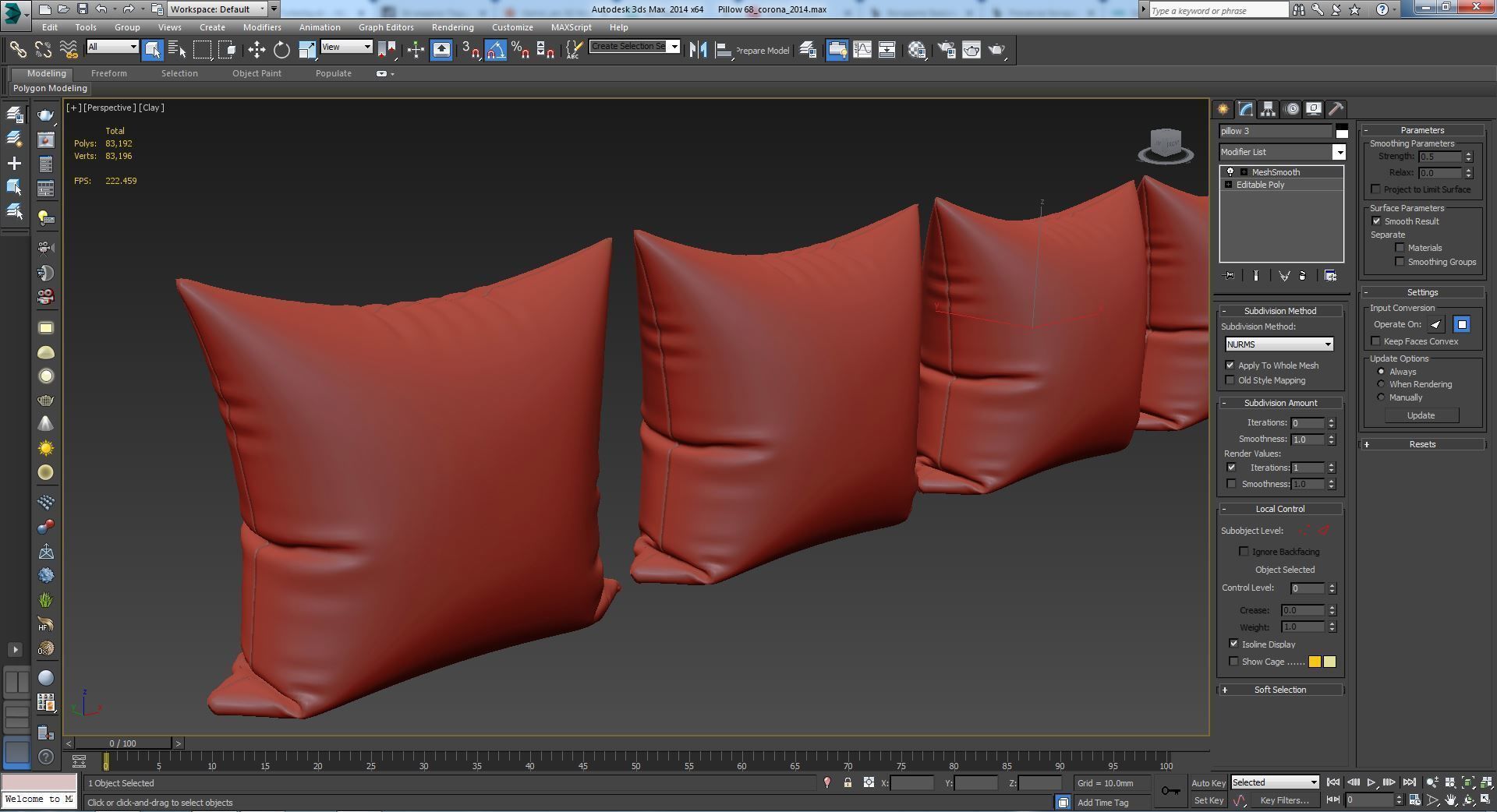 Decorative pillows set 068  3D model_17