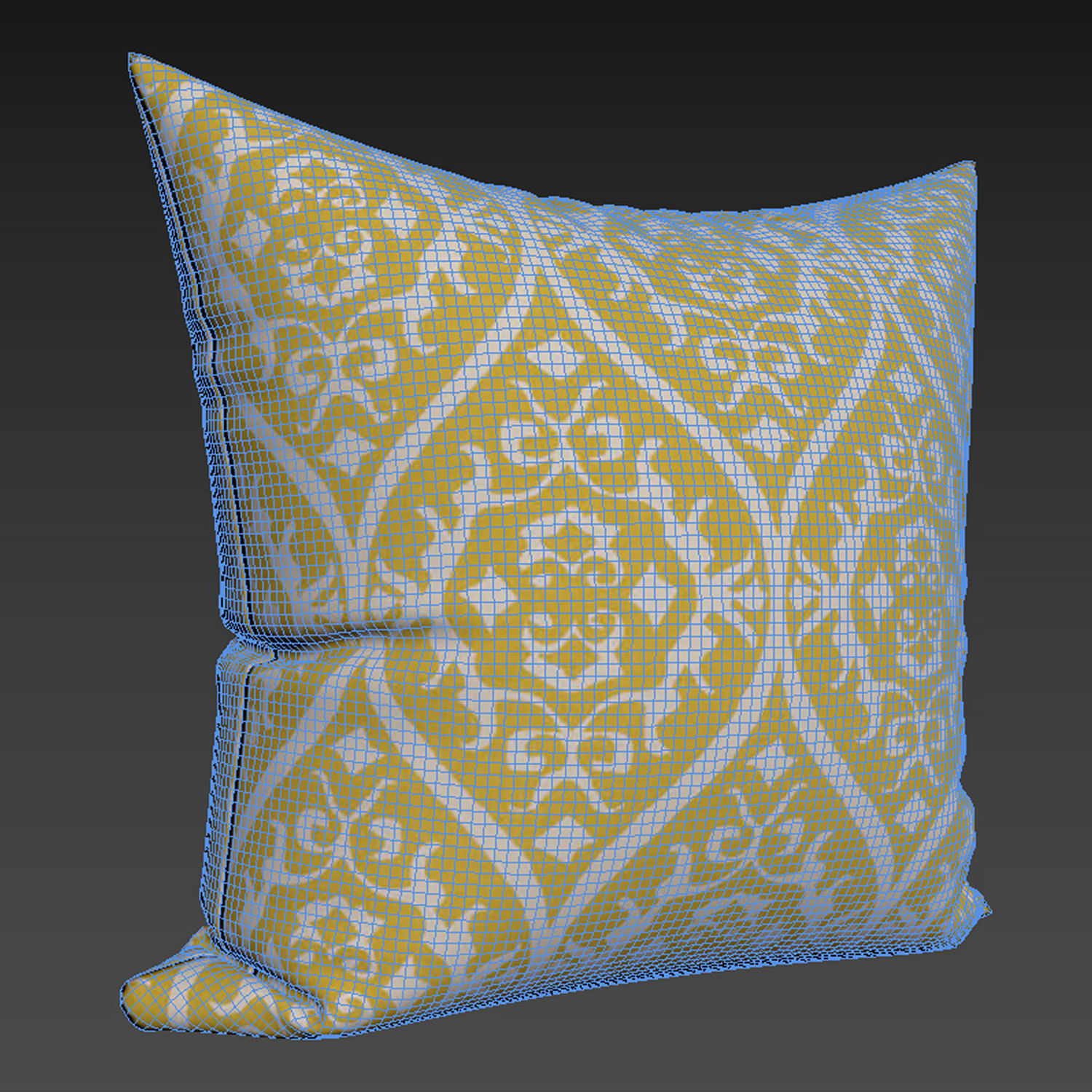 Decorative pillows set 068  3D model_1