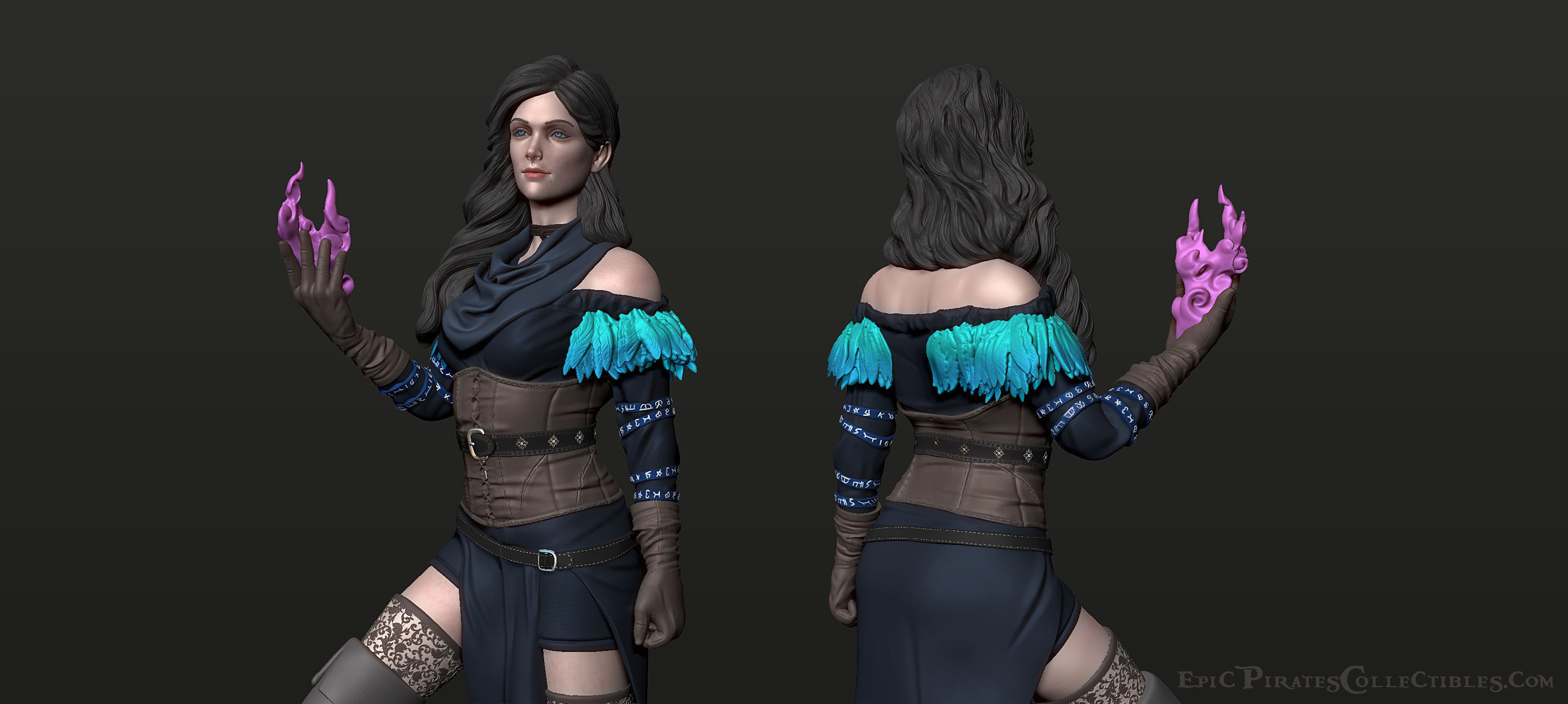 Yennefer 3D print model_3