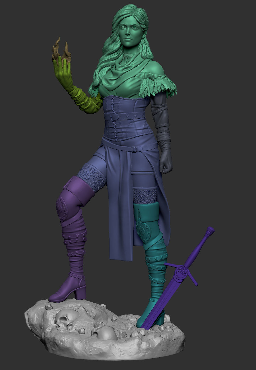 Yennefer 3D print model_5