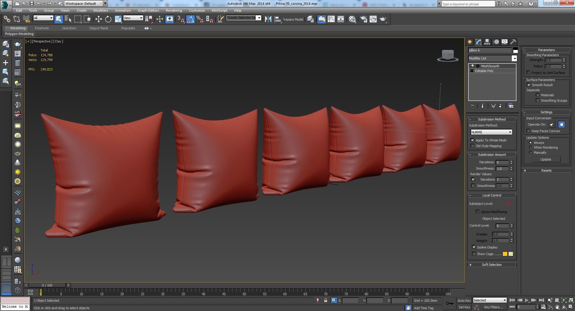 Decorative pillows   set 070 3D model_18