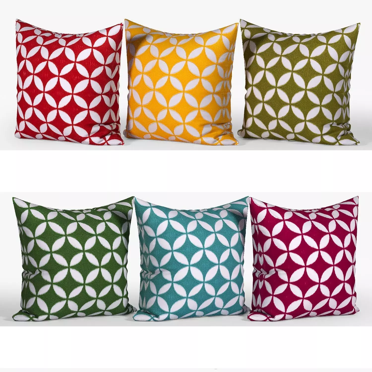 Decorative pillows   set 070 3D model_0