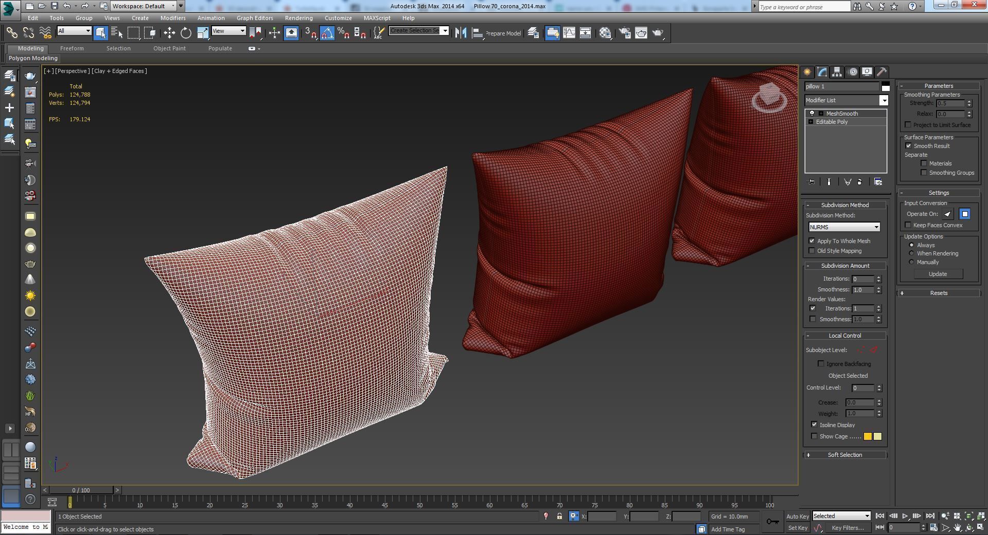 Decorative pillows   set 070 3D model_6