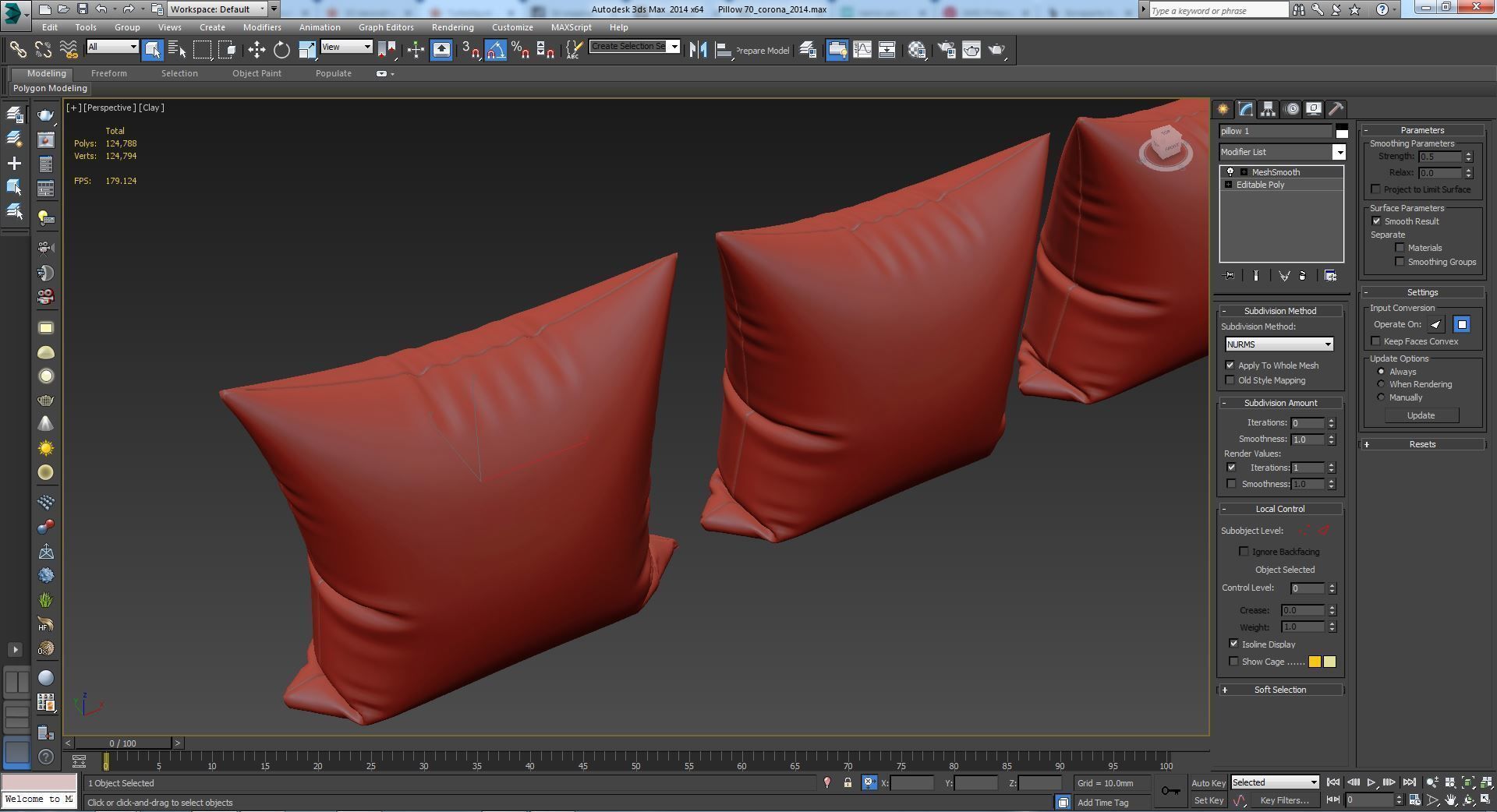 Decorative pillows   set 070 3D model_5