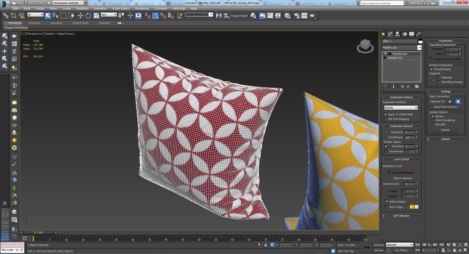 Decorative pillows   set 070 3D model_15