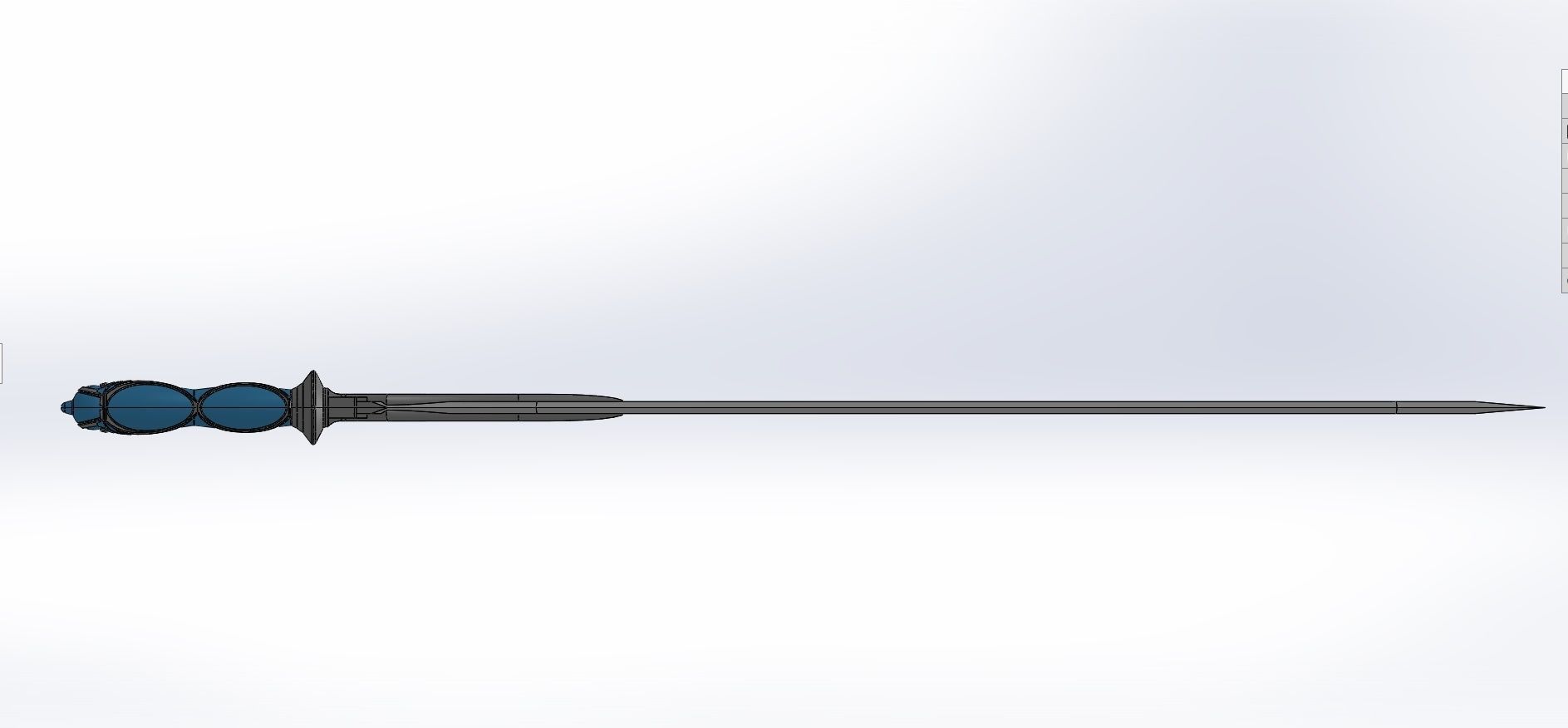 Asunas Rapier-ALO-SAO 1 to1 3D print model 3D print model_1