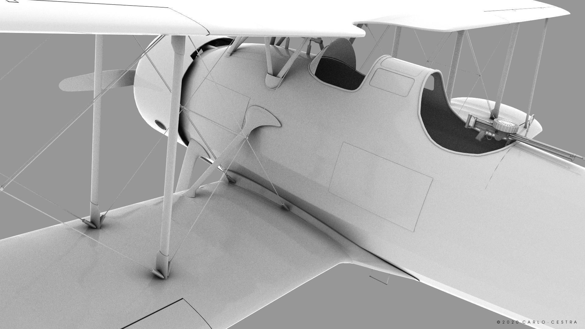 D1A2  Hokoku-127 - Rigged Low-poly 3D model_34