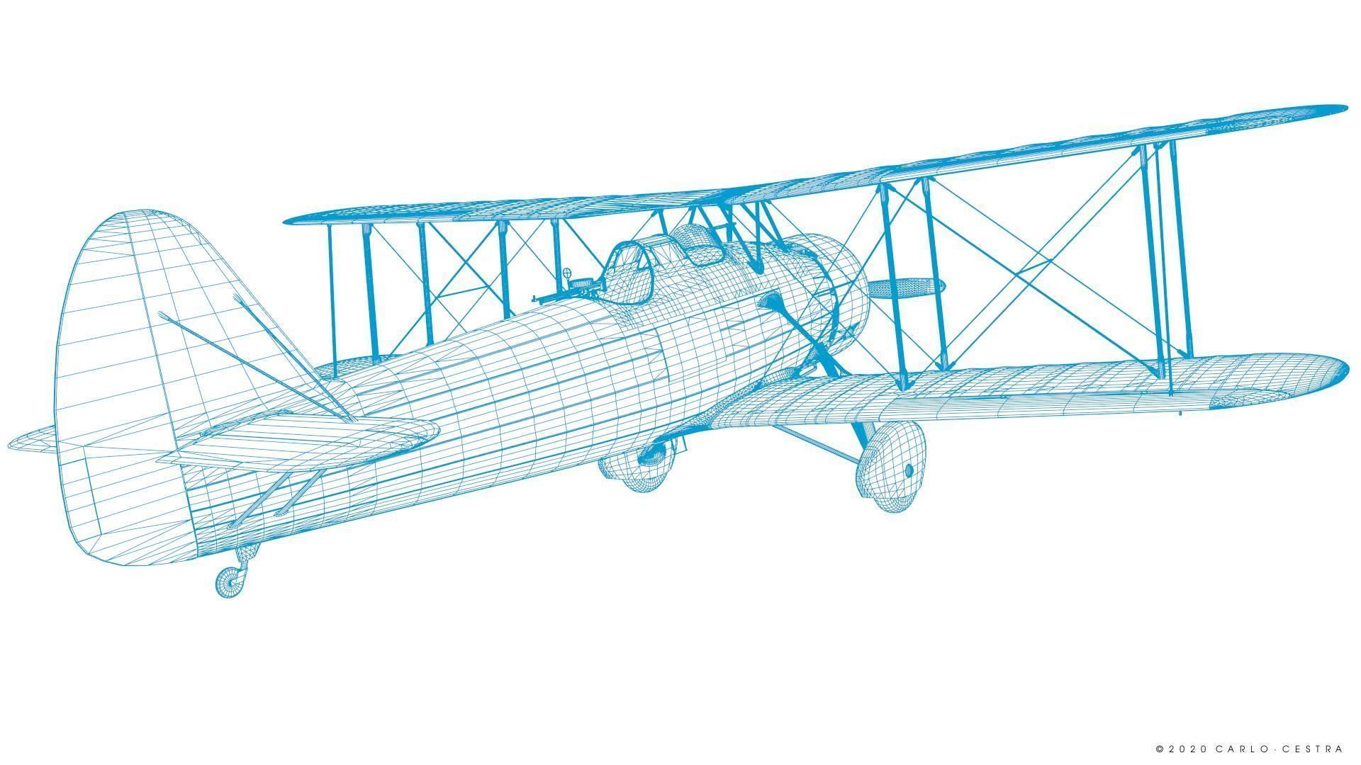 D1A2  Hokoku-127 - Rigged Low-poly 3D model_43