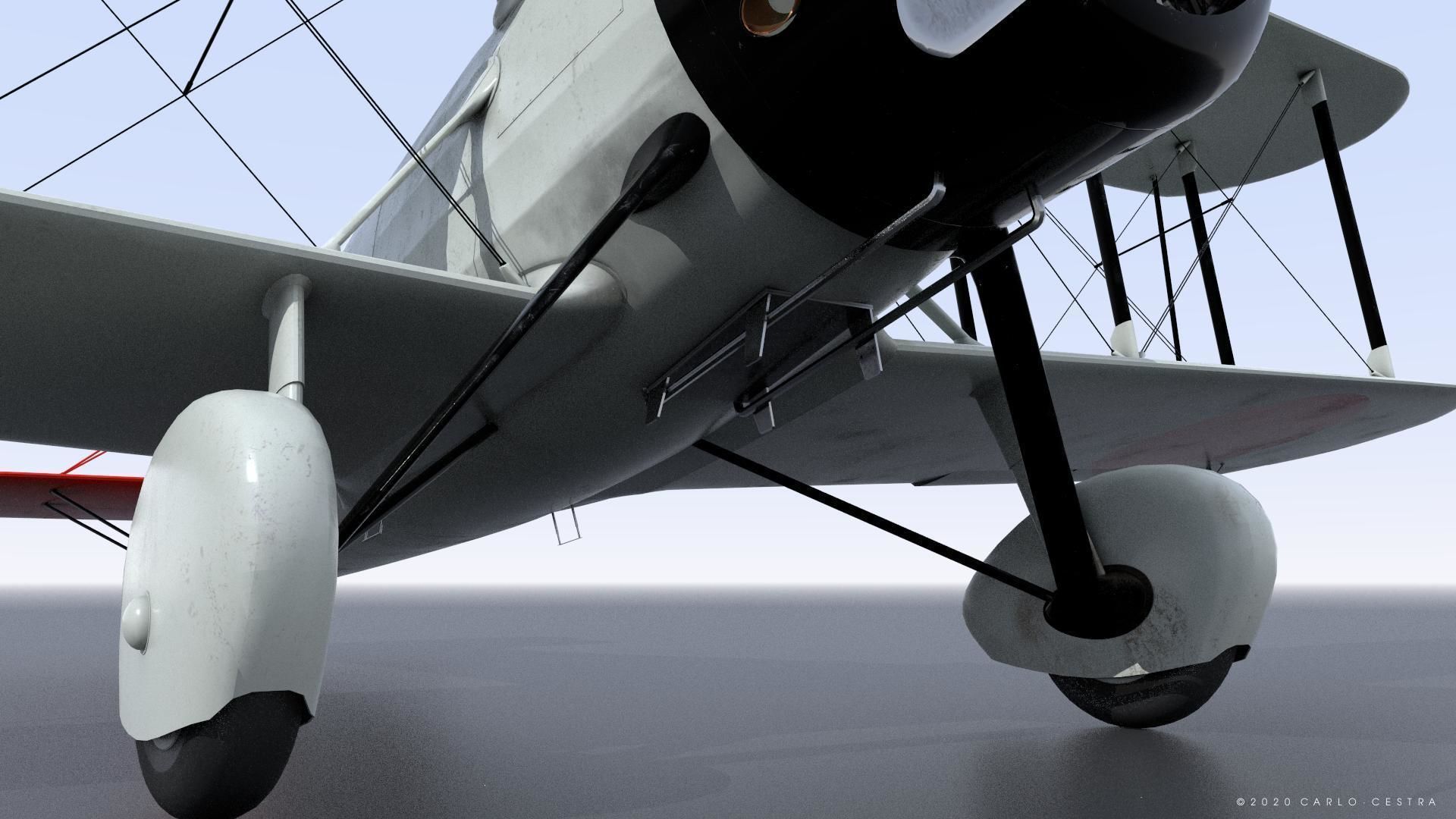 D1A2  Hokoku-127 - Rigged Low-poly 3D model_8