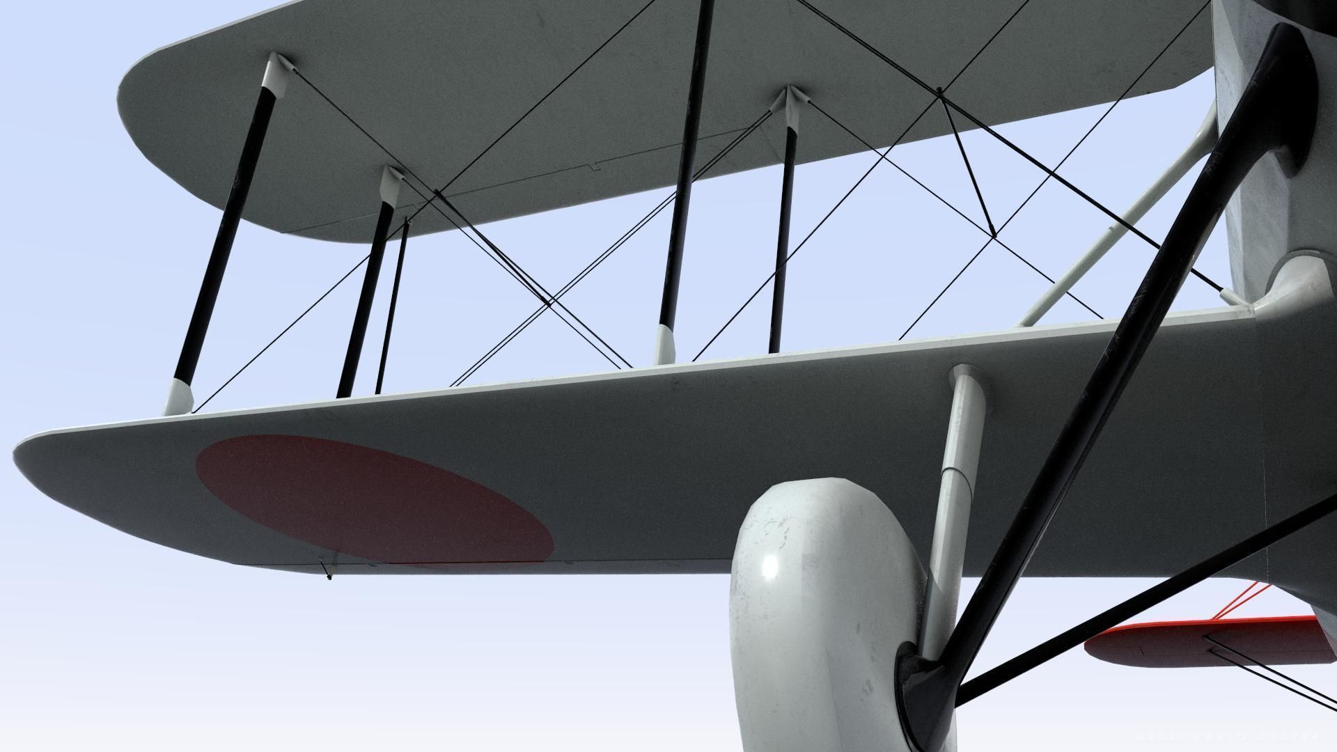 D1A2  Hokoku-127 - Rigged Low-poly 3D model_17