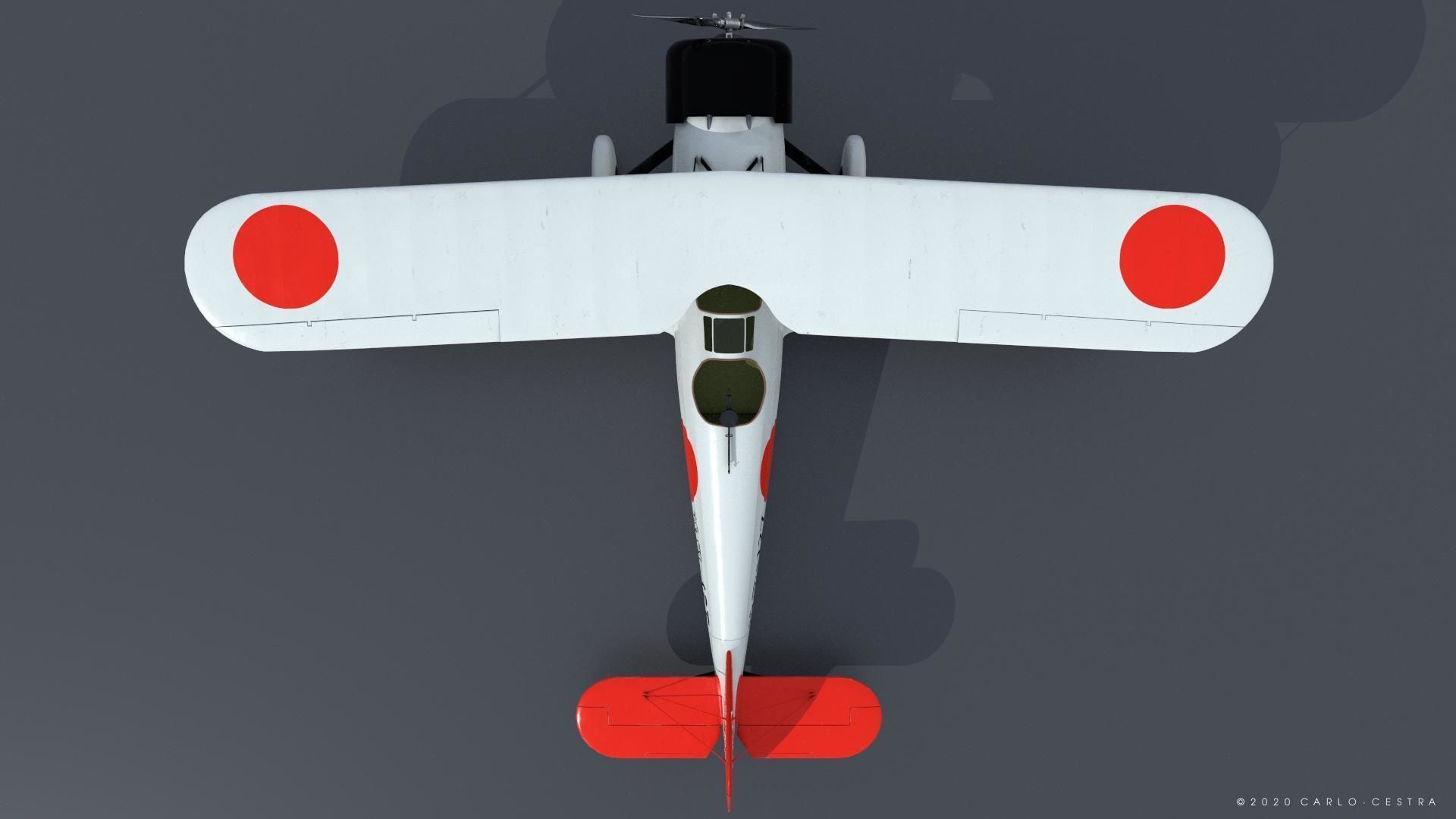 D1A2  Hokoku-127 - Rigged Low-poly 3D model_16