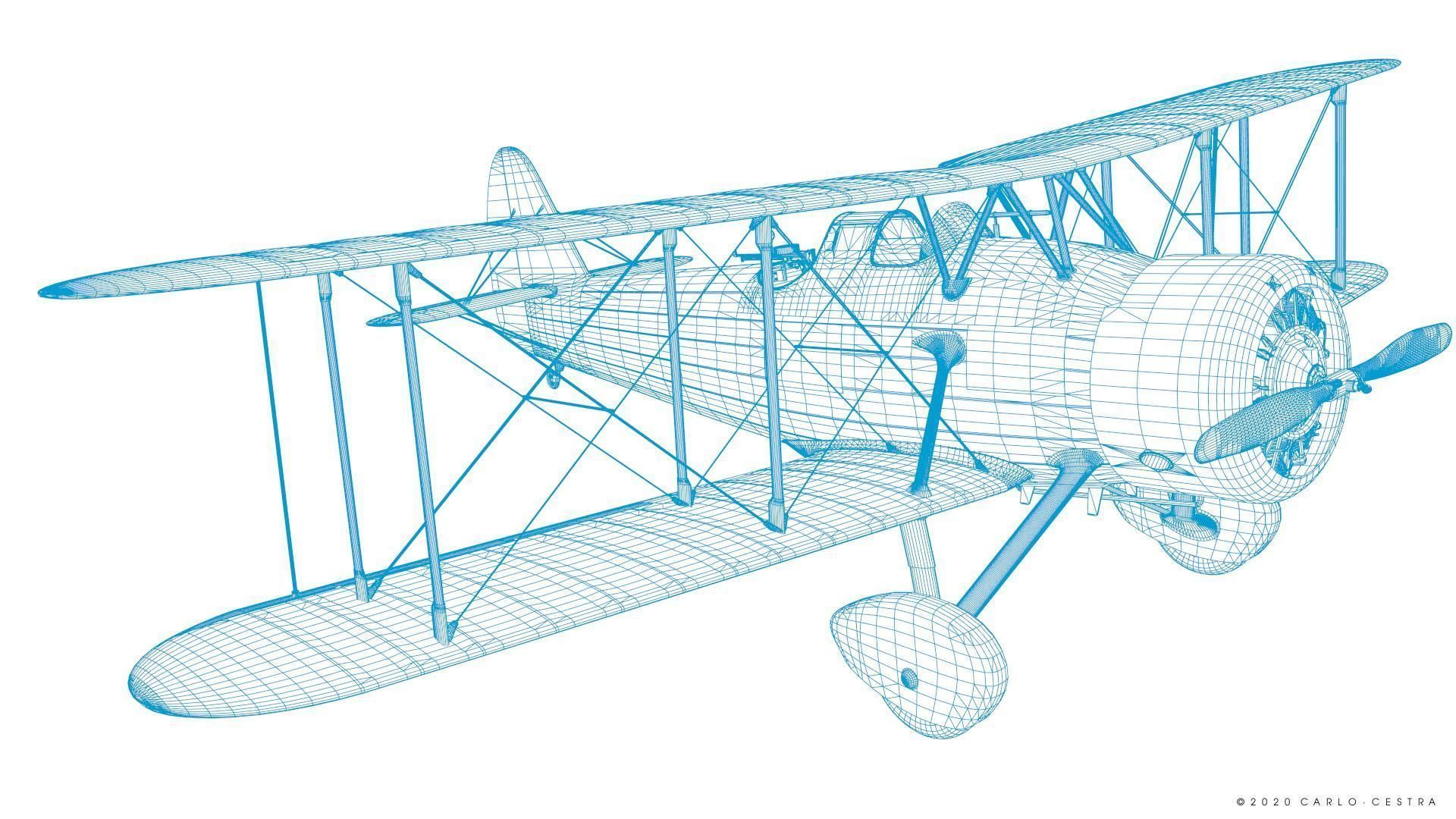 D1A2  Hokoku-127 - Rigged Low-poly 3D model_42