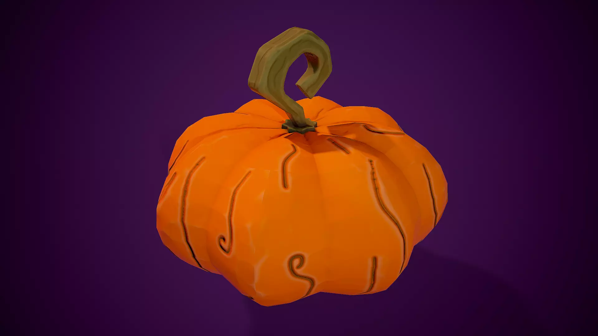 Stylized Pumpkin Free 3D model