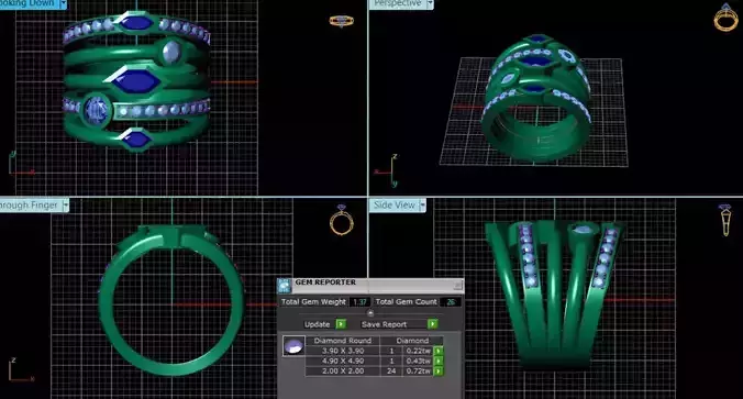 Diamond Ring 3d model 